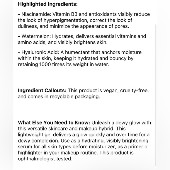 🍉 GLOW RECIPE Watermelon Glow Niacinamide Dew Drops Serum - Picture 7 of 7